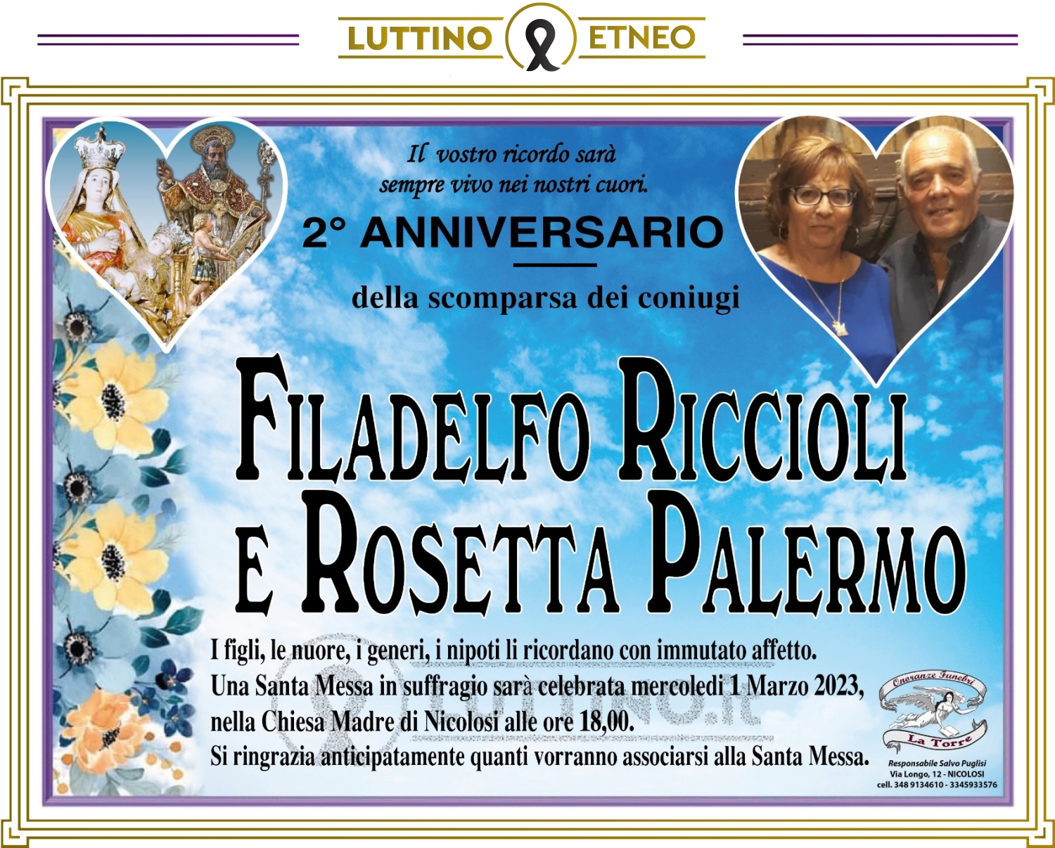 Rosetta Palermo e Filadelfo Riccioli